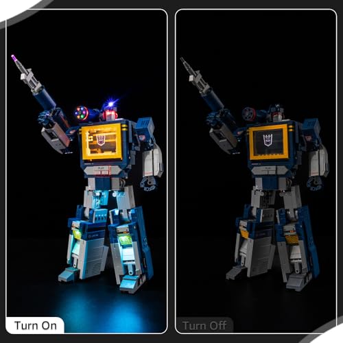 Nitemode LED Light Kit Compatible with Lego Transformers Soundwave 10358 Upgraded with Original Movie Soundtrack Lighting AccessoriesNo ModelSound Version - Image 5