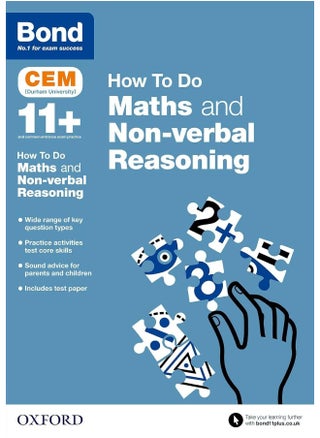 Bond 11+: CEM How To Do: Maths and Non-verbal Reasoning - pzsku/Z05C5DED7F11B52AEE4FDZ/45/_/1739453176/aec3a31b-b245-4a15-b0ea-936a4f283256