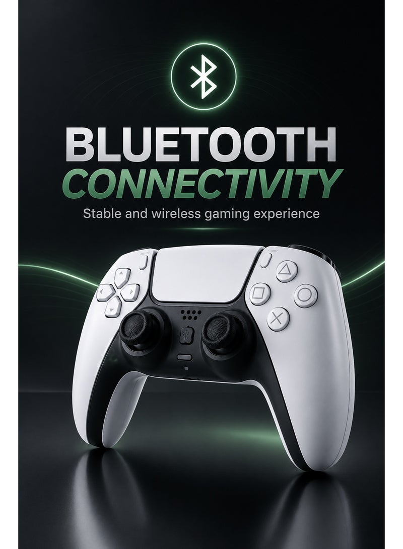 Gamix Wireless Gaming Controller for PS4, PS4 Slim & PS4 Pro, Bluetooth Gamepad with Dual Vibration, Turbo Function, Rechargeable Battery, Supports PS4 Games on PS5 - Image 3