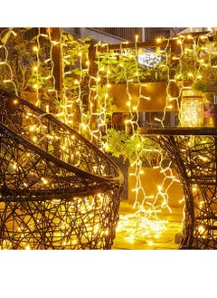 بامير أبيض دافئ 49 متر 490 LED سلسلة أضواء سلك أبيض شريط LED ديكور منزلي لعيد الميلاد وعيد رمضان وديوالي وحفلات الزفاف الديكور صندوق وضع واحد زر التحكم في إيقاف التشغيل  - Image 4