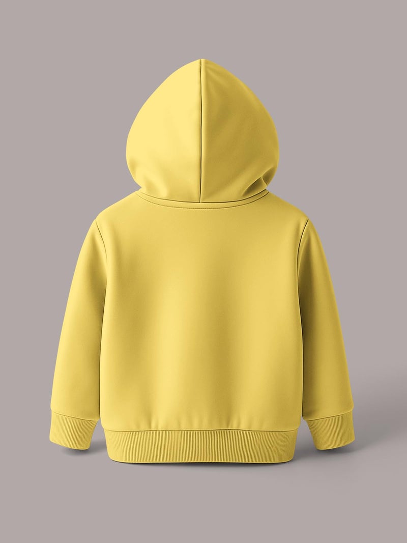 HELLCAT Trendy Cotton Blend Hoodie Sweatshirt for Girls - Pack of 2_Blue, Yellow_3-4Years - Image 4