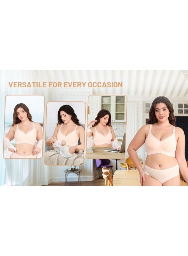 SEEDNUR SEEDNUR Classic Ultra Soft Seamless, Smooth and Wireless Women Nursing Bra Push Up Feeding Jelly Strip Technology, versatile for every occasion Pregnancy and Breastfeeding  - Image 2