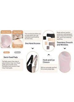 SEEDNUR SEEDNUR Classic Ultra Soft Seamless, Smooth and Wireless Women Nursing Bra Push Up Feeding Jelly Strip Technology, versatile for every occasion Pregnancy and Breastfeeding  - Image 4