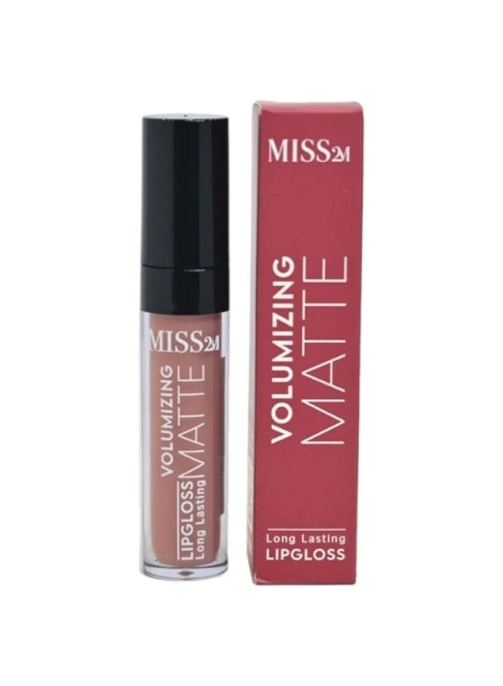 Miss 2M Volumizing Matte Liquid Lipgloss, Long-Lasting, 4ml, No. 122