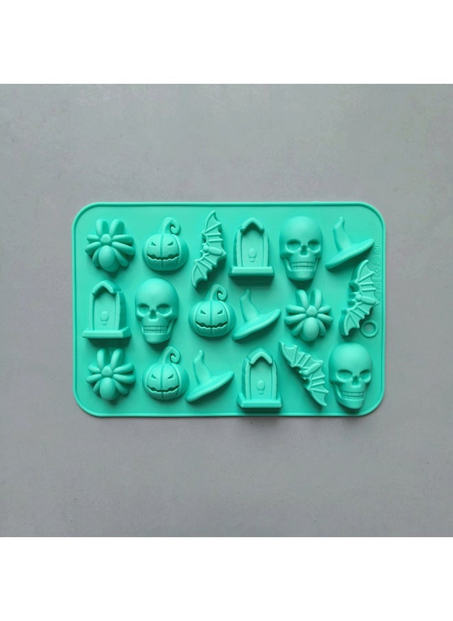 18 Even Halloween Pumpkin Hat 662 Chocolate Silicone Mold DIY Candy Cookie Cake Baking Mold-Color - Image 1
