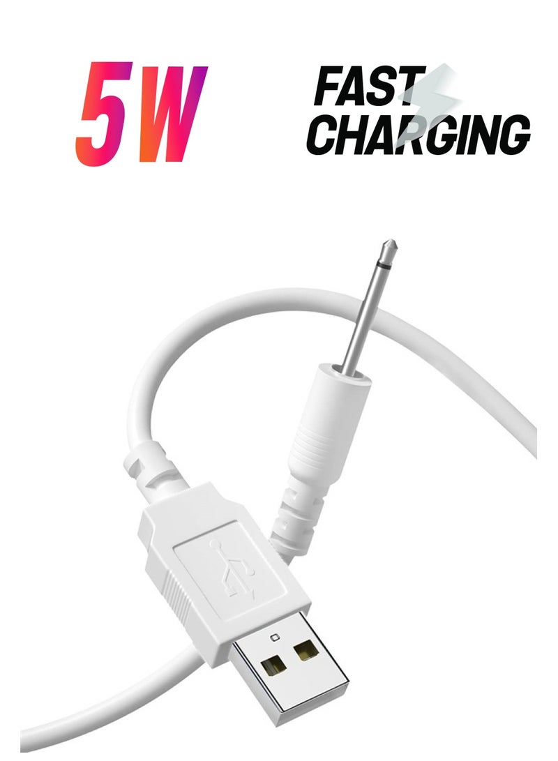 كابل شحن DC بديل بطول 3 أقدام، كابل شاحن 2.5 مم، شاحن USB DC، محول كابل شاحن سريع USB إلى DC 2.5 مم