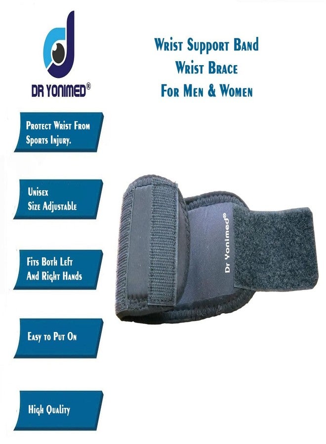 Dr Yonimed Wrist Supporter For Gym Wrist Band For Men & Women for Long Lasting Pain Relief & Stability Universal Size Wrist Brace for Workout, Gym & Pain Relief. - Image 2