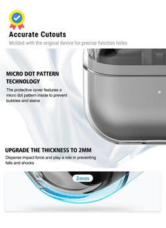 huanmate Samsung Galaxy Buds 3 Pro Silicone Case Cover - Clear - Made with Soft Silicone, Lightweight & Durable - Stylish Design, Accurate Cut-outs, Easy Installation & Removal  - Image 5