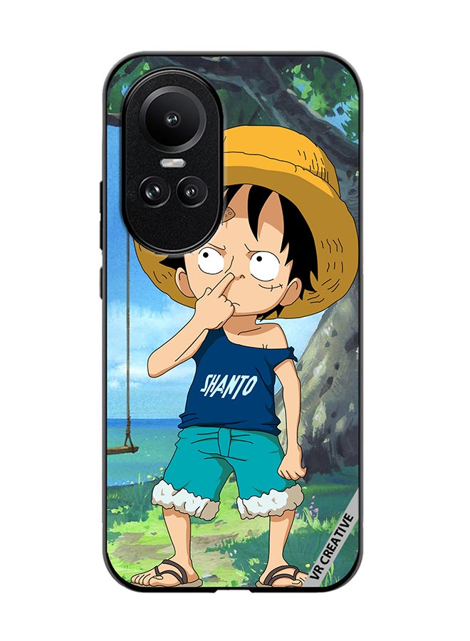 VR CREATIVE Protective Case Cover For Oppo Reno 10 Monkey Dluffy Design Multicolour - Image 1