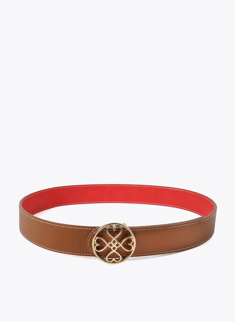 Lola Casademunt Reversible heart clover belt