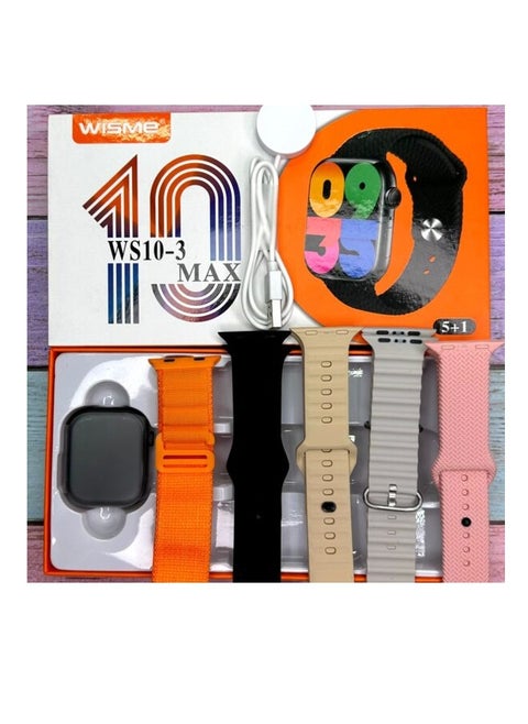 WS10-3 Max  Smartwatch | 5-in-1 Strap Set, Fitness Tracking & Health Monitoring, Smartwatch for men and women