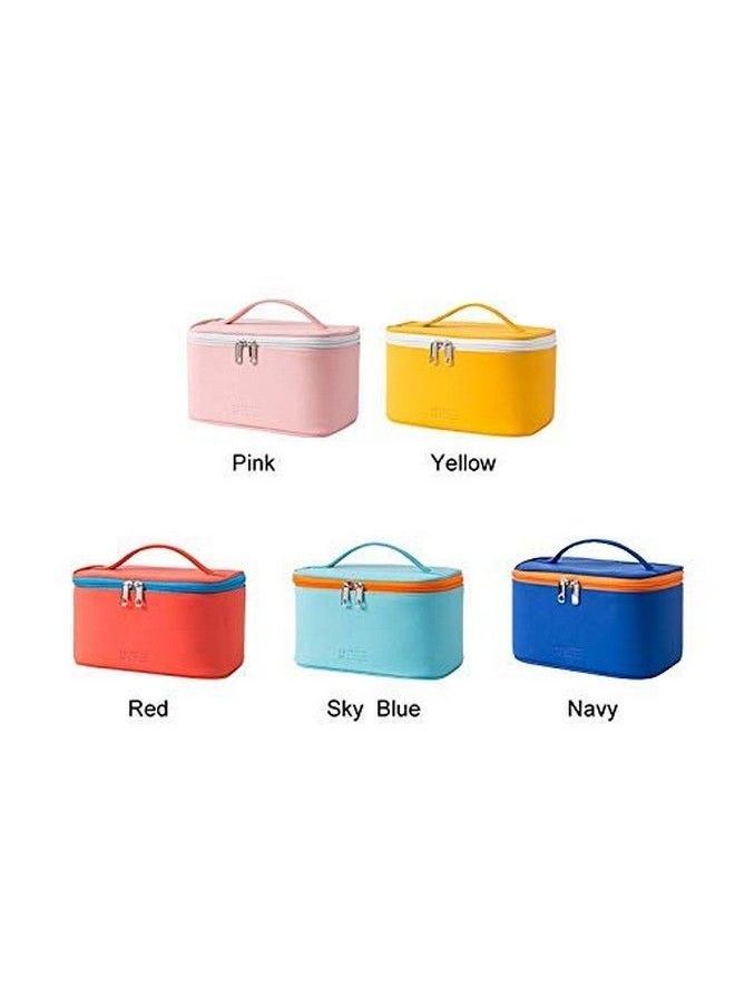 Breewell Makeup Bag For Zipper Beauty Travel Bag Gift Organizer For Girls Women Faux Leather Washable Waterproof  - Image 4