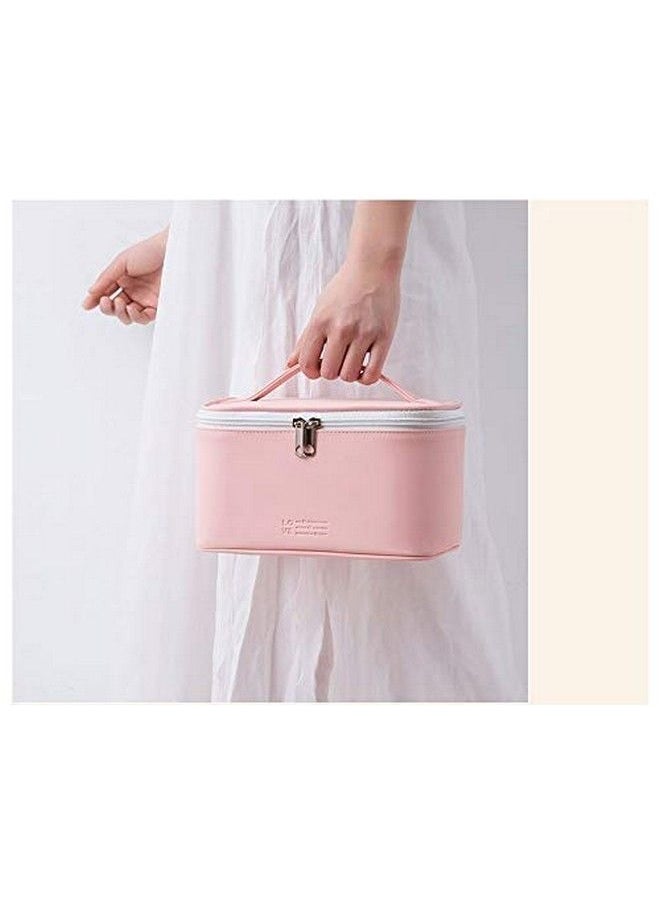 Breewell Makeup Bag For Zipper Beauty Travel Bag Gift Organizer For Girls Women Faux Leather Washable Waterproof  - Image 5