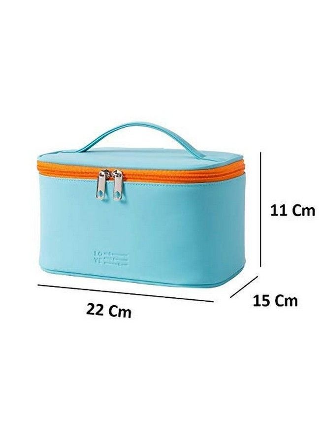 Breewell Makeup Bag For Zipper Beauty Travel Bag Gift Organizer For Girls Women Faux Leather Washable Waterproof  - Image 3
