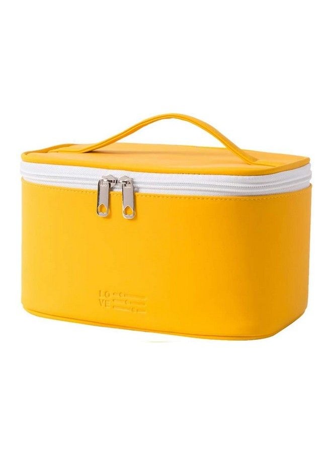 Breewell Makeup Bag For Zipper Beauty Travel Bag Gift Organizer For Girls Women Faux Leather Washable Waterproof  - Image 1