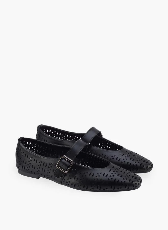 Flora Bella By Shoexpress BLACK Women Buckle Closure Mary Jane Shoes for Women | Best Price UAE