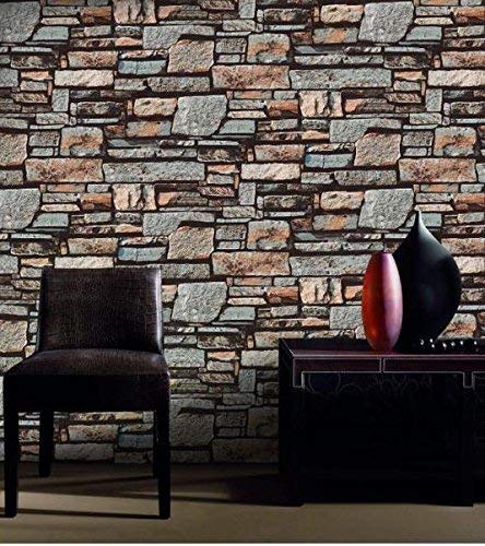 Eurotex 3D Modern Design Wallpaper, use as Wall Covering for Living Room, Living Room, Walls Grey Color Wallpaper (Roll 57 sq ft) 21802 - Image 2