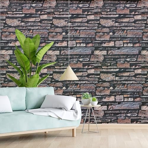 Eurotex 3D Modern Design Wallpaper, use as Wall Covering for Living Room, Living Room, Walls Grey Color Wallpaper (Roll 57 sq ft) 21802 - Image 1