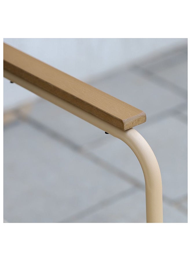 DANUBE HOME Aliza 2 Seater Balcony Set With Table All Weather 3 Piece Bistro Set With Coffee Table Modern Design Furniture For Balcony Outdoor Garden Bench Seating Terrace Lawn Patio Beige - Image 2