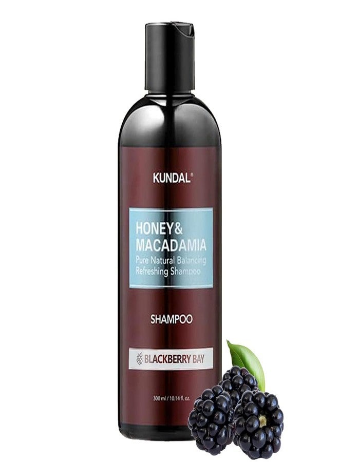 KUNDAL Natural Hair Shampoo [Blackberry Bay] Damage Hair Repair Strengthen, Nourish dry, with Honey, Argan Oil, Macadamia Oil, Free Paraben & Sulfate 10.14 Fl Oz (300ml) - Image 1