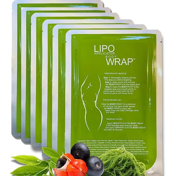 lipo applicator Ultimate Body Applicator Lipo Wrap. Skinny Wraps for inch loss, tone and contouring, it works for cellulite, and stretch marks reduction. (6 Wraps) - Image 1