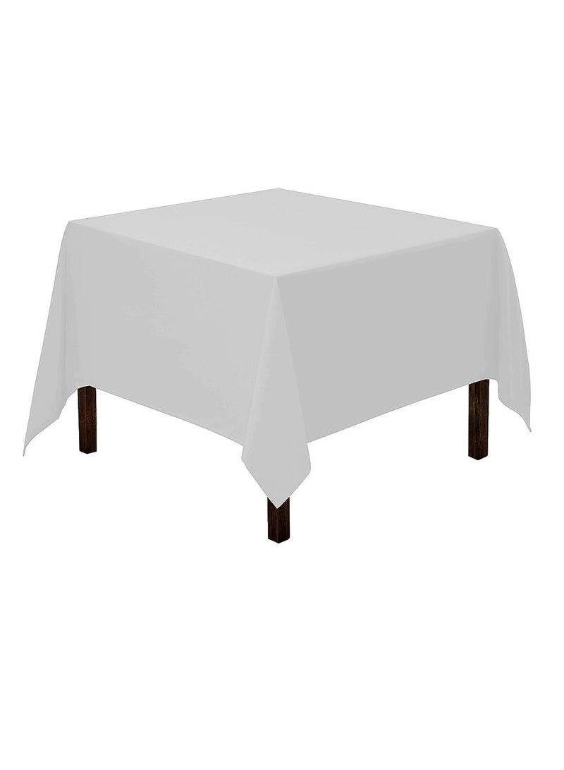 بارتي فن غطاء طاولة من البولي إيثيلين لعيد الميلاد السعيد، لون فضي - Image 2