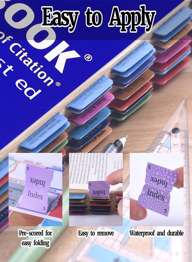 LParkin Index Tabs for The Bluebook 21st Edition, Color-Coded PVC Laminated Tabs for The Bluebook, Includes Alignment Guide, 47 Coding Guidelines Tabs 7 Blank Tabs (Book Not Included) - Image 4
