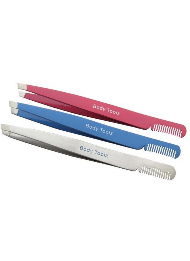 Body Toolz Slanted Tweezer With Combcolors May Vary 