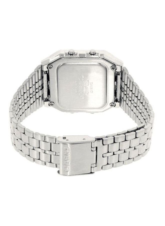 CASIO Men Youth Water Resistant Digital Watch A500WA-7DF - 34 mm - Silver - Image 2