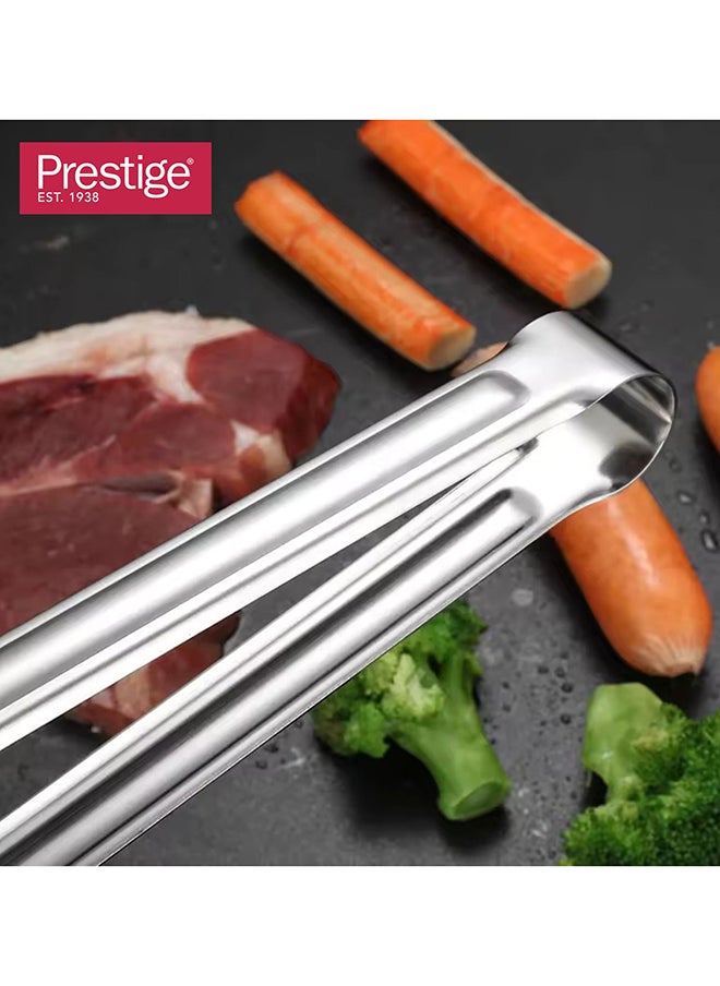 Prestige Prestige Stainless Steel Tong | Kitchen Cooking Tongs | Cooking Barbecue Grilling Food Tongs | Steak Tongs, Salad Tongs, Dessert Tongs For Buffet  - Image 5