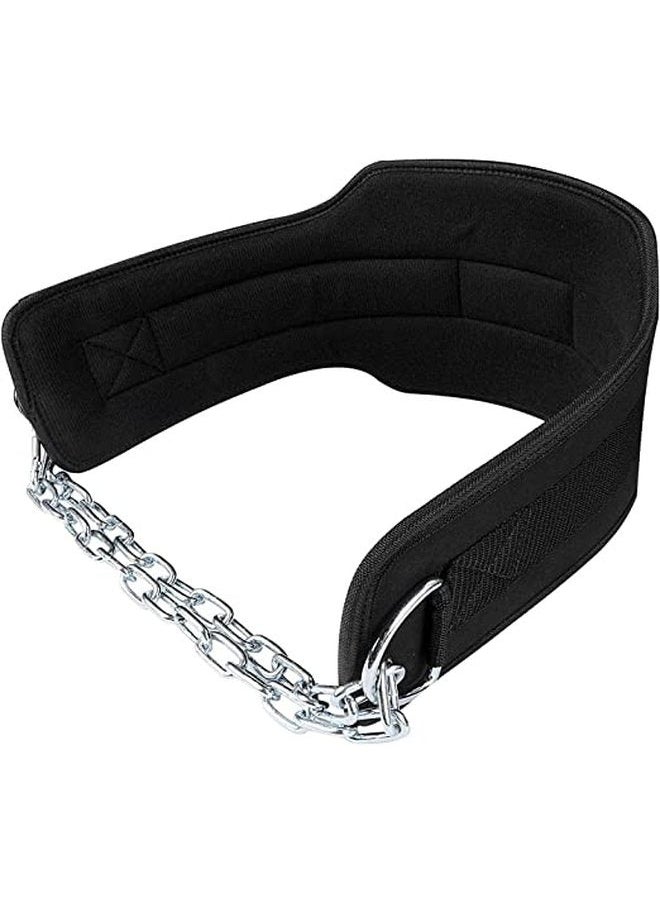 SportQ - SportQ Pull Up Weight Lifting Belt - Dip Belt with 47-Inch Longest Chain for Adding Big Weight Plates for Tugging and Jumping - Image 1