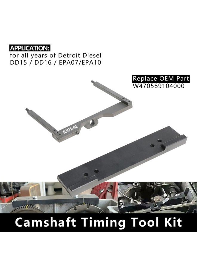DPTOOL Engine Camshaft Timing Tool Kit Compatible with Detroit Diesel DD13 DD15 DD16 Engine TDC Locating Pin Brake Adjustment Tool Barring Tool Fuel Line Socket Replace W47058090900 W470589104000 - Image 2