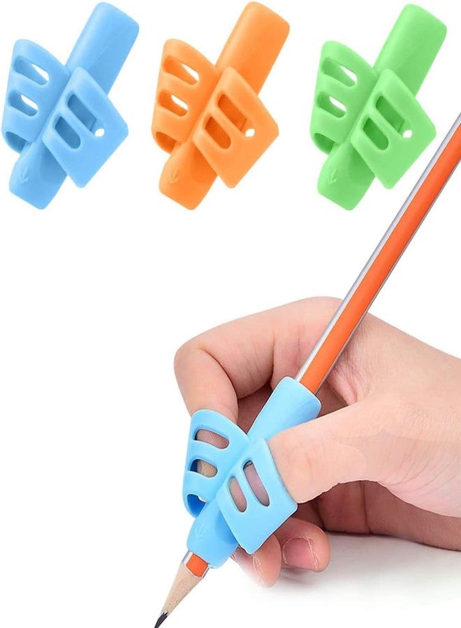 AIMERS 3 Pack Pencil Grips for Kids Handwriting – Ergonomic Posture Correction Tool, Pen & Pencil Holder for Children, Toddlers & Special Needs – Writing Aid, Grip Trainer for Improved Handwriting - Image 1