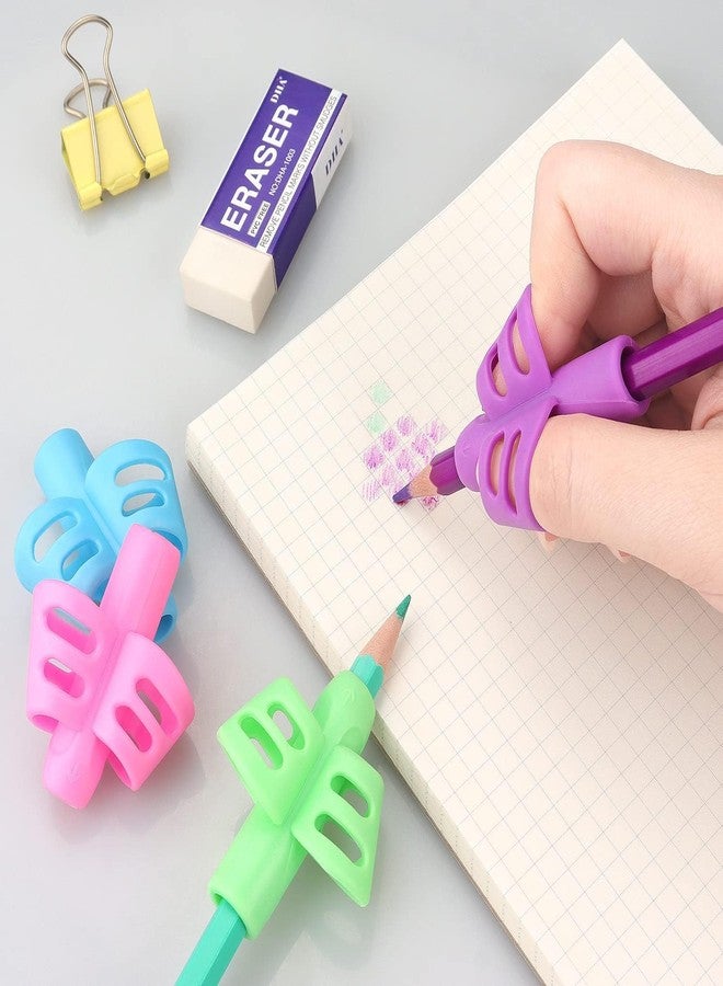 AIMERS 3 Pack Pencil Grips for Kids Handwriting – Ergonomic Posture Correction Tool, Pen & Pencil Holder for Children, Toddlers & Special Needs – Writing Aid, Grip Trainer for Improved Handwriting - Image 3