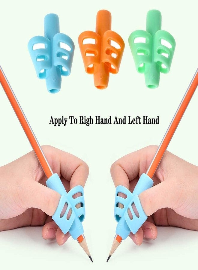 AIMERS 3 Pack Pencil Grips for Kids Handwriting – Ergonomic Posture Correction Tool, Pen & Pencil Holder for Children, Toddlers & Special Needs – Writing Aid, Grip Trainer for Improved Handwriting - Image 2