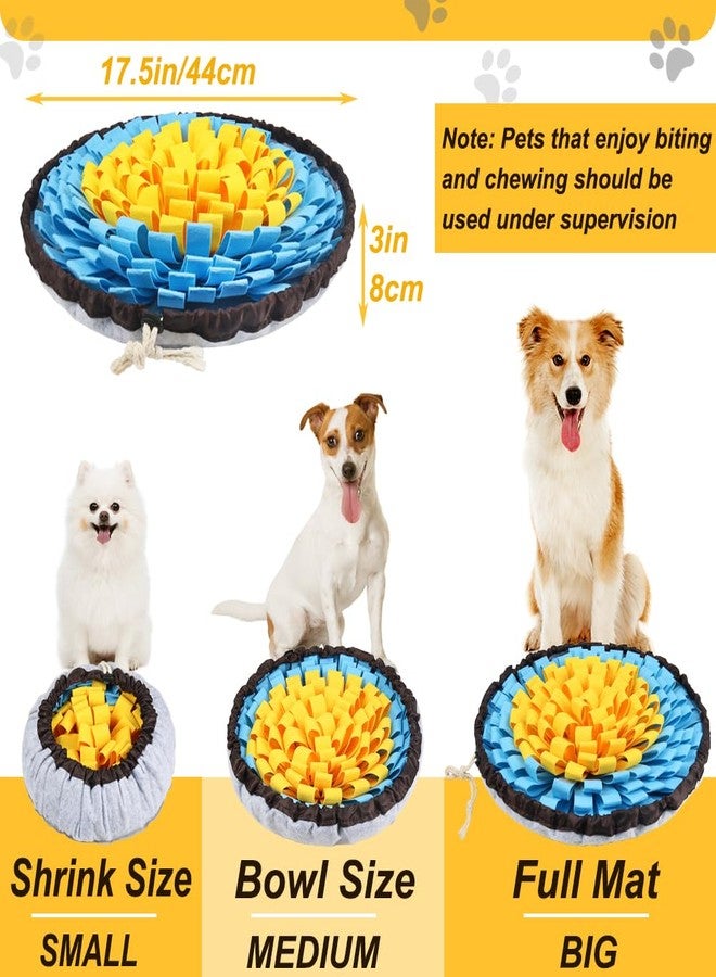SZEE Snuffle Mat for Dogs, Adjustable Sniffing Mat for Smell Training and Slow Eating, Dog Snuffle Pad for Mental Stimulation and Enrichment, Interactive Toys for Pets (Yellow and Blue) - Image 2