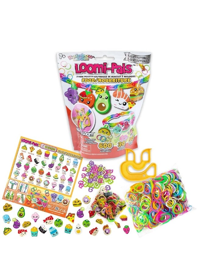 Rainbow Loom Rainbow Loom: Loomi-Pals Collectible 4 PK Bundle: Zoo, Dino, Fairy, Food - 4 Rubber Band DIY Charm Bracelet Kits, Design & Create, Ages 7+  - Image 2