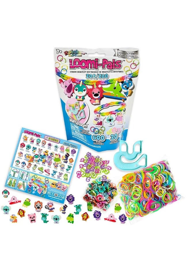Rainbow Loom Rainbow Loom: Loomi-Pals Collectible 4 PK Bundle: Zoo, Dino, Fairy, Food - 4 Rubber Band DIY Charm Bracelet Kits, Design & Create, Ages 7+  - Image 4