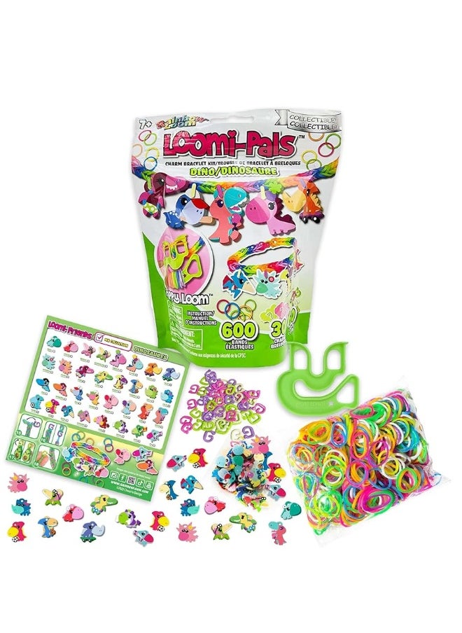 Rainbow Loom Rainbow Loom: Loomi-Pals Collectible 4 PK Bundle: Zoo, Dino, Fairy, Food - 4 Rubber Band DIY Charm Bracelet Kits, Design & Create, Ages 7+  - Image 5