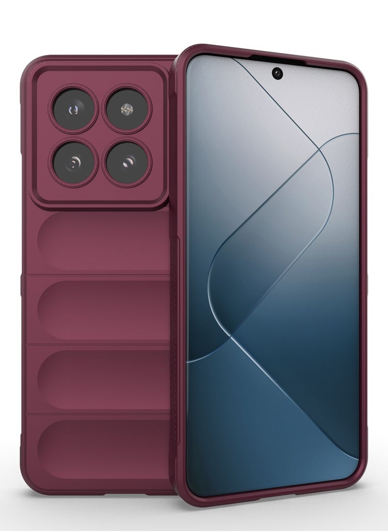 جولدن ماسك شاومى 14 برو(Xiaomi 14 Pro) جراب ماجيك كيس كفر حماية للهاتف - (نبيتى)  - Image 2