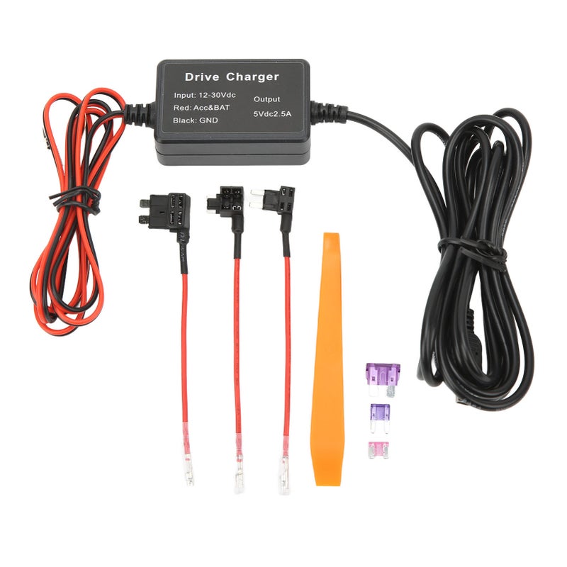 Dash Cam Hardwire Kit MINI USB Adapter High Security 12V‑30V to 5V Widely for Mirror Cam GPS Navigator Radar Detector - Image 4