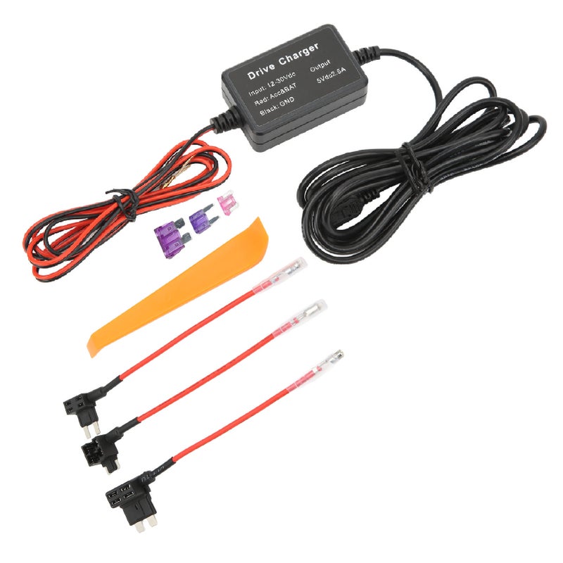 Dash Cam Hardwire Kit MINI USB Adapter High Security 12V‑30V to 5V Widely for Mirror Cam GPS Navigator Radar Detector - Image 5
