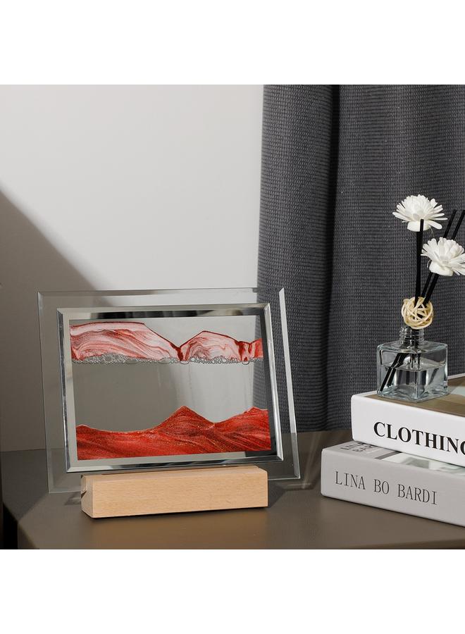 Bluejw New Product Quicksand Painting Night Light Table Lamp Desktop Decoration Office 3D Quicksand Landscape Painting Square Romantic Night Light Gift - Image 5