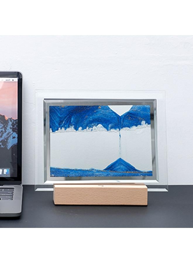 Bluejw New Product Quicksand Painting Night Light Table Lamp Desktop Decoration Office 3D Quicksand Landscape Painting Square Romantic Night Light Gift - Image 4