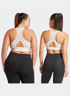 Adidas Powerimpact Train Medium-Support 3-Stripes Bra  - Image 4