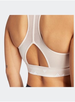 Adidas Powerimpact Train Medium-Support 3-Stripes Bra  - Image 3