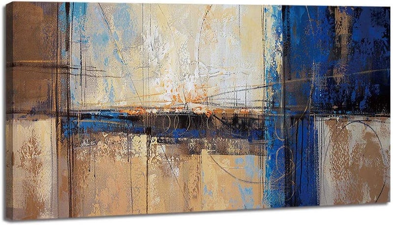 Pogusmavi Abstract Canvas Prints Wall Decor Artwork 24x48inch Multi - Image 1