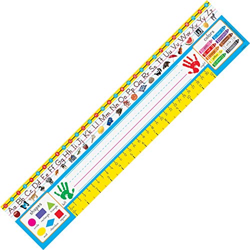 Trend Enterprises Trend PreK1 ZanerBloser Desk Toppers Reference Name Plates 334 x 18 Pack of 36 - Image 1