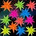 Vertintong 12 Pcs 22 Inches Explosion Glow in The Dark Neon Balloon Glow Party Supplies Foil Fluorescent Balloon 90 80s Hip Hop for Christmas Happy New Year Birthday Wedding Anniversary Backdrop Decor - Image 2