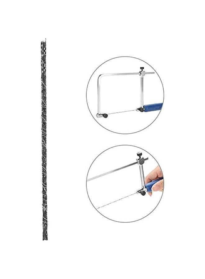 12 قطعة من شفرات المنشار المتعرج بأسنان لولبية، مقبض منشار المجوهرات، شفرات منشار متعرج لنقش الخشب وقطع المعدن والبلاستيك (1#) - Image 5